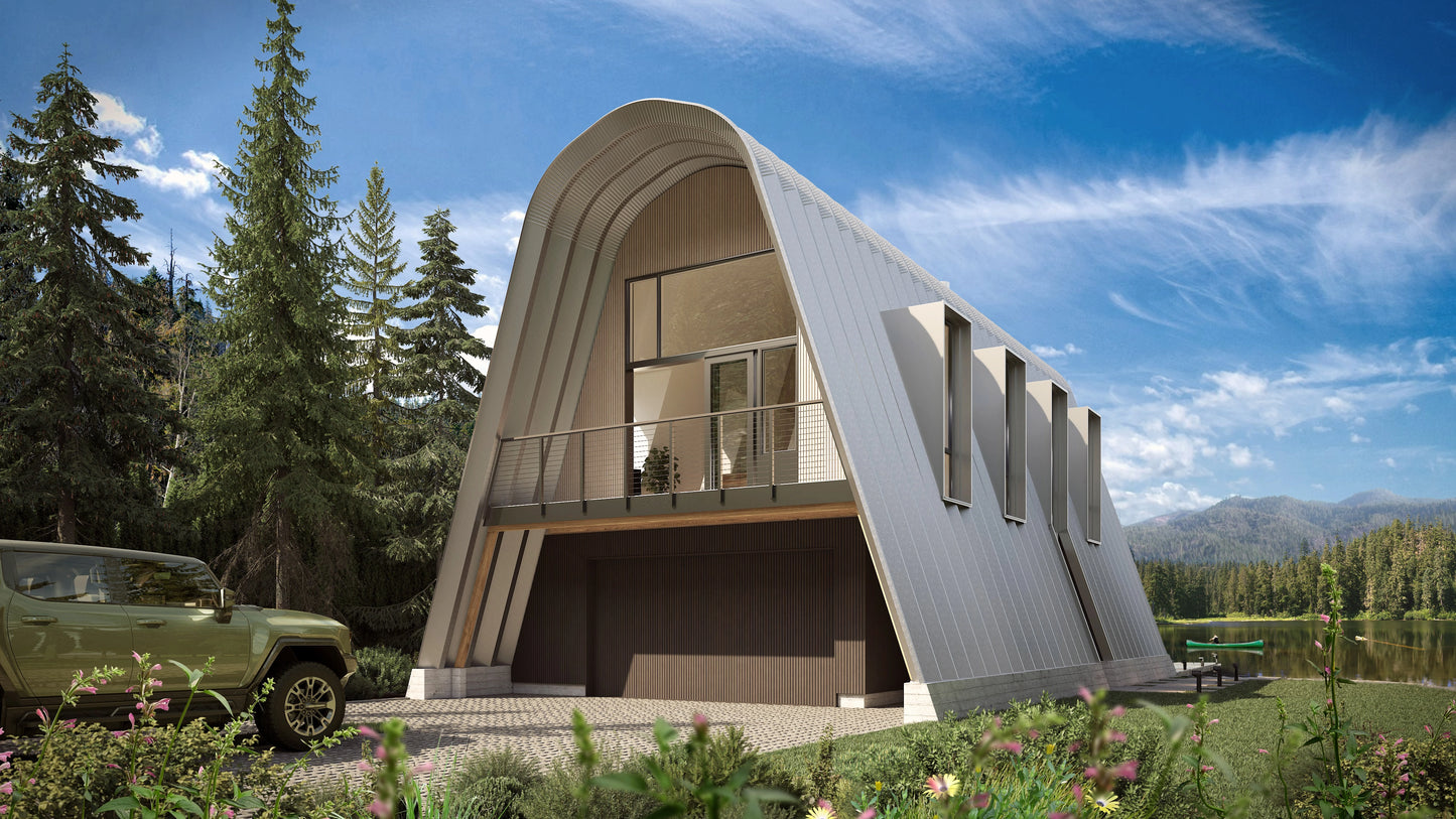 900 sq foot A-Frame exterior
