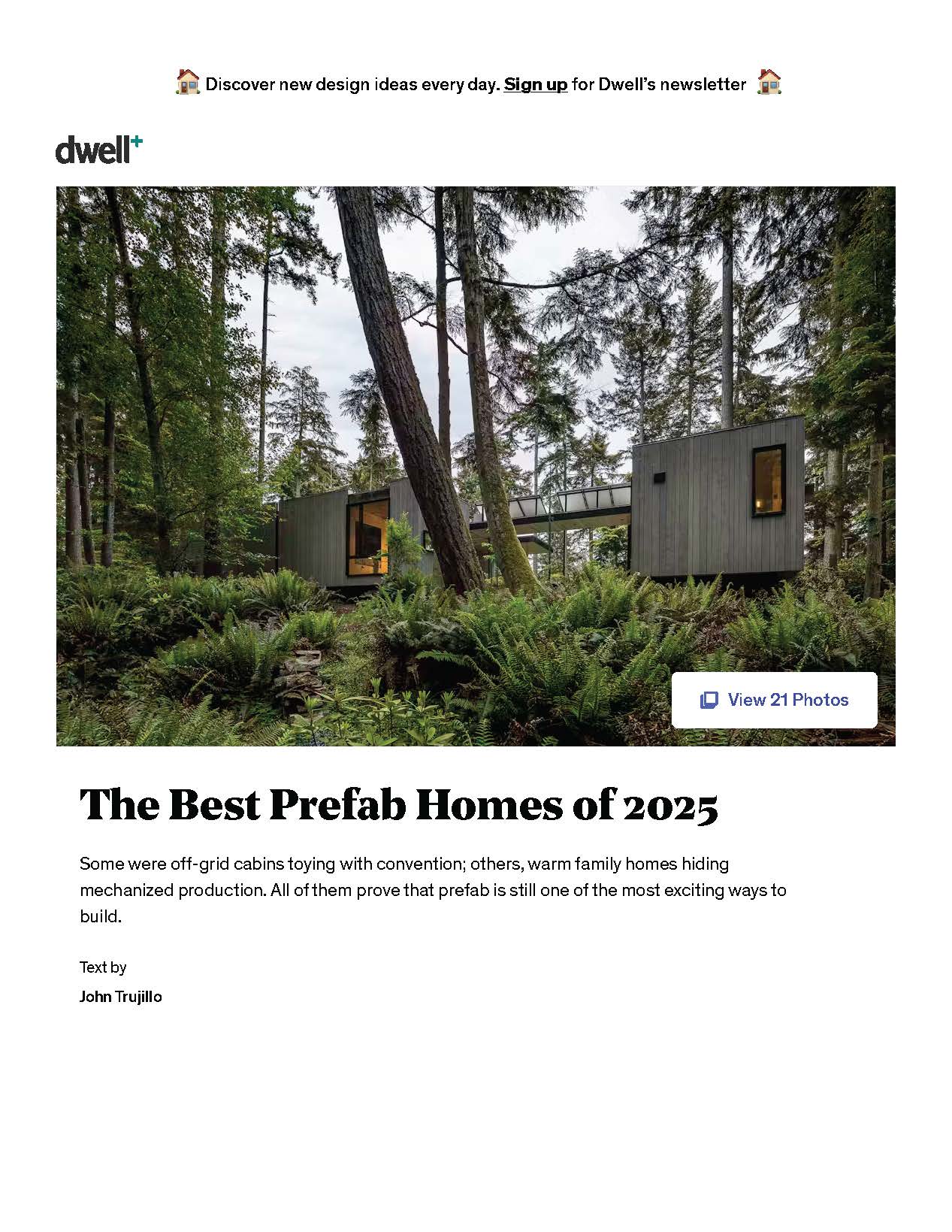 DWELL - The Best Prefab Homes of 2025