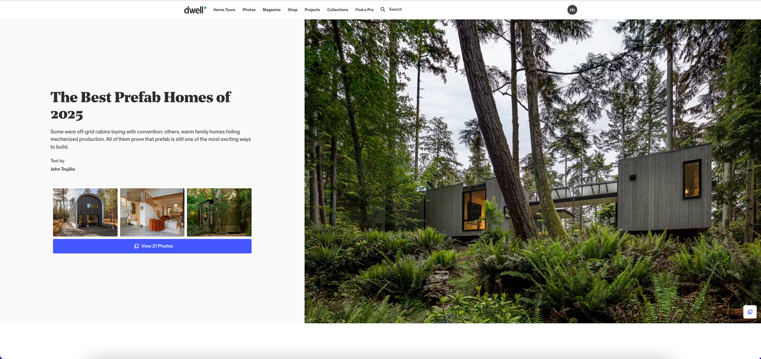 DWELL - The Best Prefab Homes of 2025